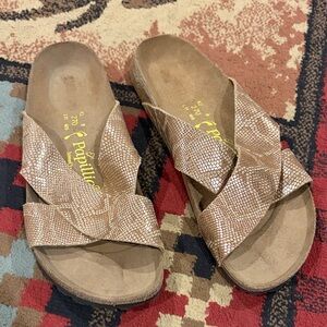Snakeskin Papillio birks slides by Birkenstock